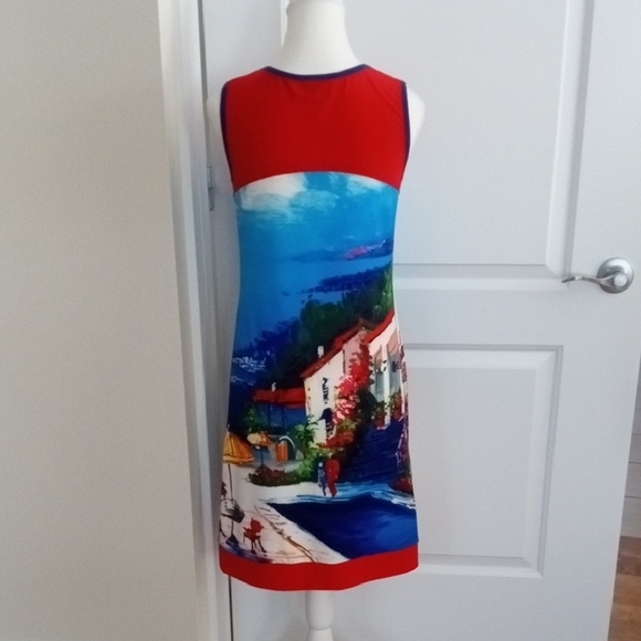 Joseph Ribkoff Scenic Print Midi Dress - FREE SHIPPING - Picture 6 of 9
